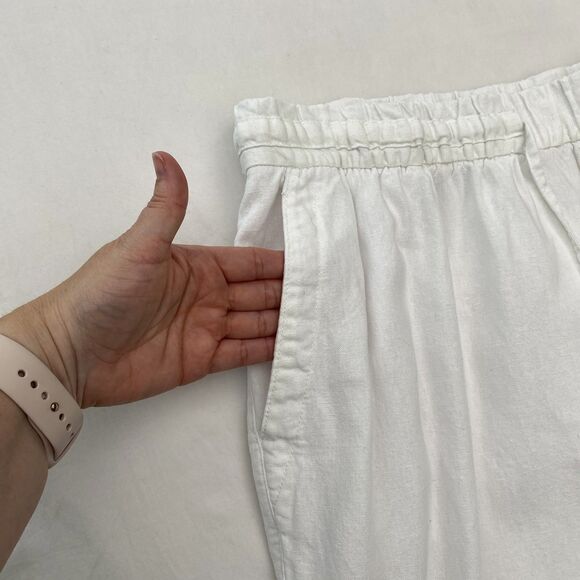Old Navy Linen Blend Pants Womens 2X Plus Pull On Lightweight Casual Lounge - Picture 3 of 8